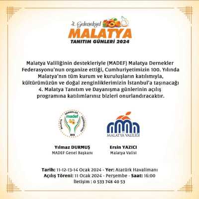 Malatya Tanıtım ve Dayanışma Günleri